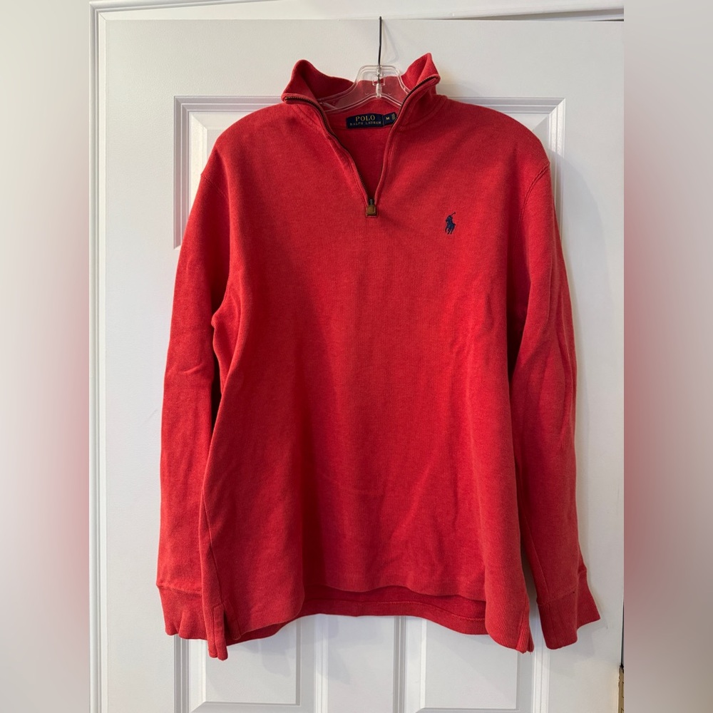 Men’s Polo by Ralph Lauren Red Quarter Zip
